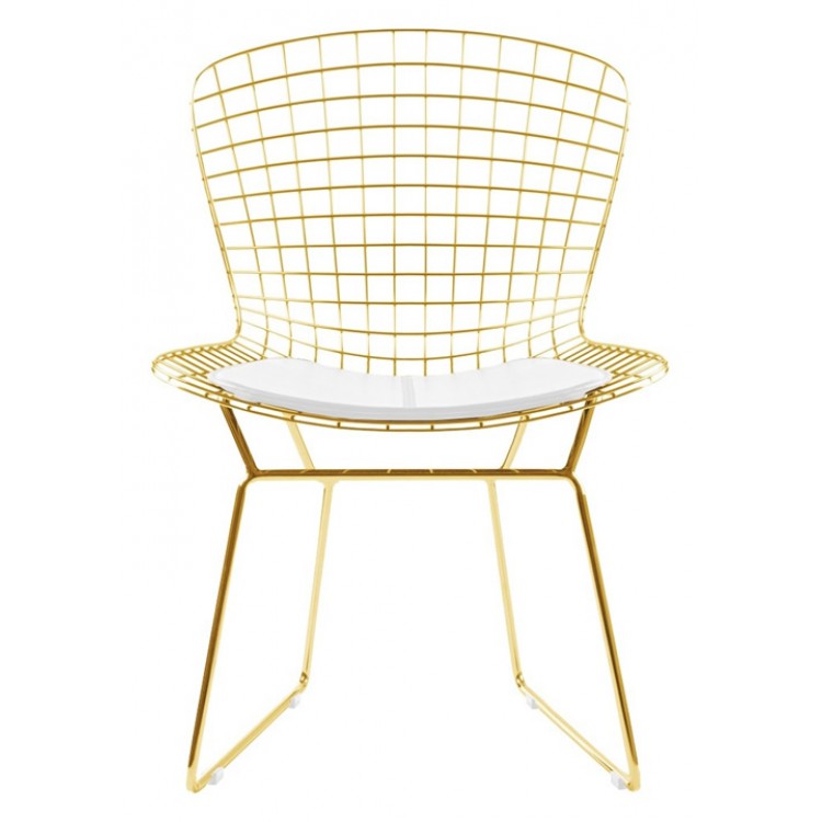 industrial high quality dining chairs gold metal legs