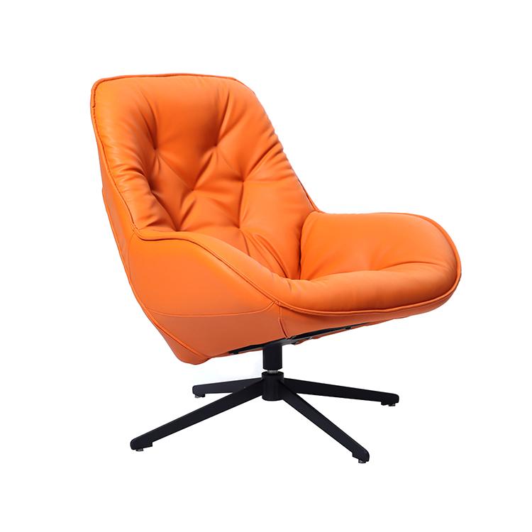luxury genuine leather arm chairs living room modern single sofa luxury