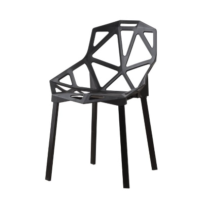 stackable plastic modern chair outdoor dining