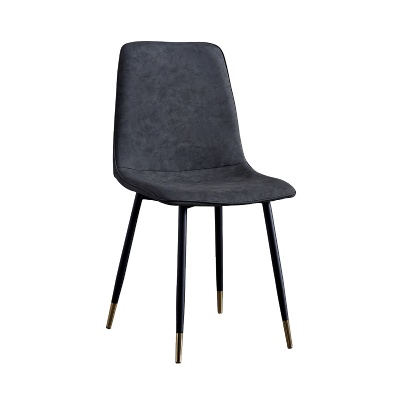 4 metal legs armless restaurant chair cafe furniture chair