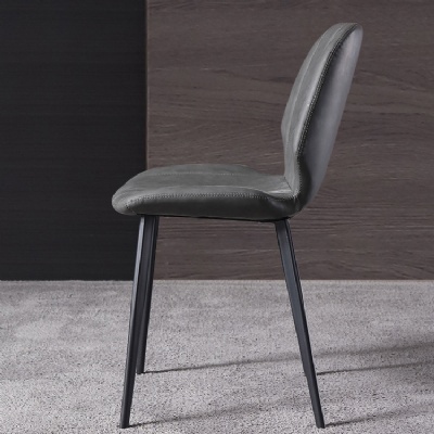 cafe chairs metal frame pu leather restaurant chairs chaise