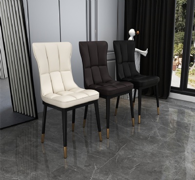 restaurant dining chair pu leather nordic dining chair