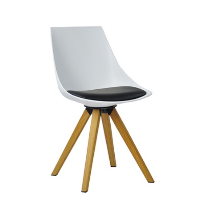 commercial furniture restaurant chair design wood leg plastic chair chaise en plastique