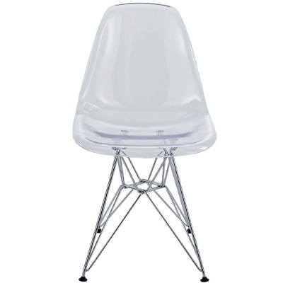 plastic chair transparent dinning room chairs chrome legs