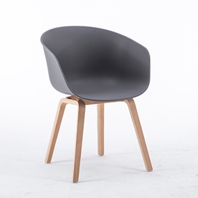 wood legs coffee house chairs plastic arm chair modern