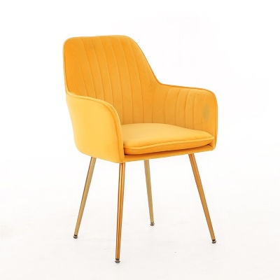 gold leg nordic velvet dining room chairs modern