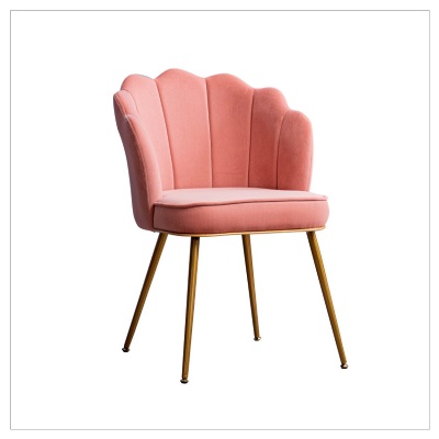 golden leg nordic velvet upholstery arm modern dining chair