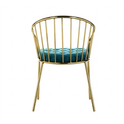 golden leg velvet dining chair staibless steel