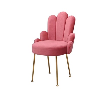 metal gold leg velvet upholstered home accent armchair