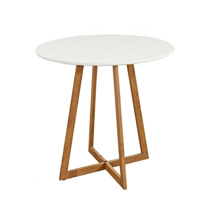 Solid wood leg mdf wooden dinning table
