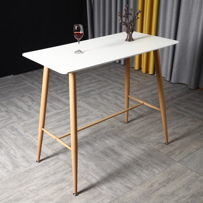 metal leg MDF top wooden rectangle bar table