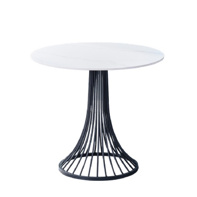 metal leg design nordic marble round coffee table
