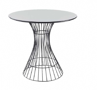 metal frame design nordic marble round coffee table