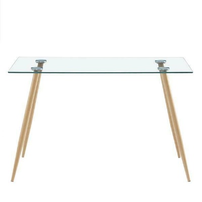 rectangle 10mm tempered table top glass dining coffee tables