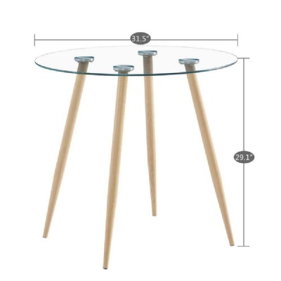 round 10mm tempered table top glass dining coffee tables