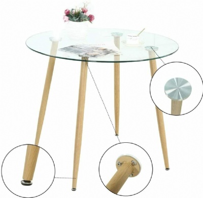 round 10mm tempered table top glass dining coffee tables