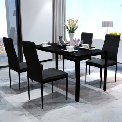 rectangle tempered glass european style classic design office table