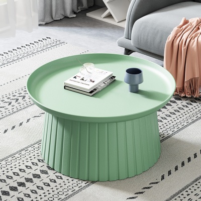 nordic new design round plastic coffee tables set