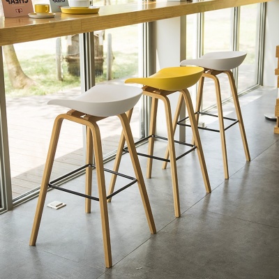 high bar stool wood chair plastic bar stools for kitchen