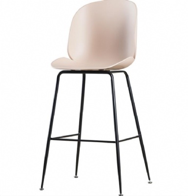 nordic plastic high bar stools restaurant design dining chair