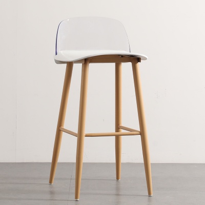 nordic plastic stools bar chairs kitchen restaurant dining chair