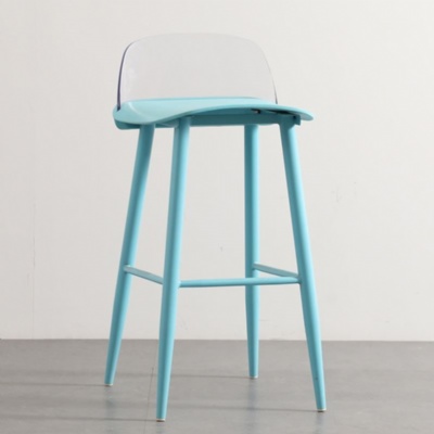 nordic plastic stools bar chairs kitchen restaurant dining chair