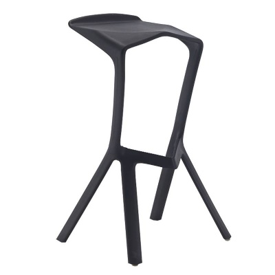 cheap nordic plastic kitchen bar stools chair without back