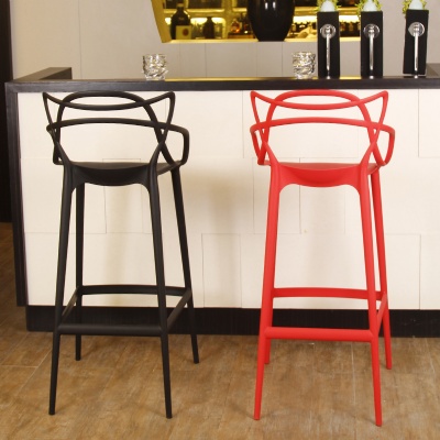 cheap nordic plastic kitchen cat ear bar stools chair