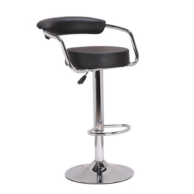 commercial use metal swivel leg kitchen leather bar stool