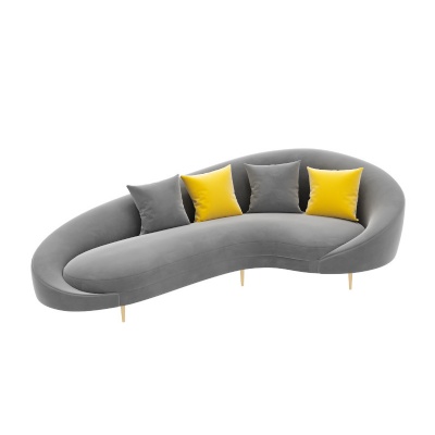 luxury design modern 3 seater velvet sofa for living room