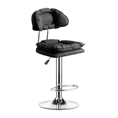 metal swivel leg kitchen counter height fabric bar chair stool