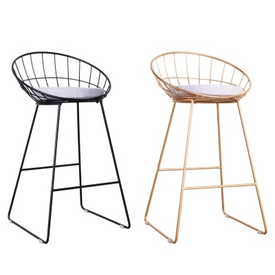 classic golden leg iron restaurant vintage metal wire bar stool chairs