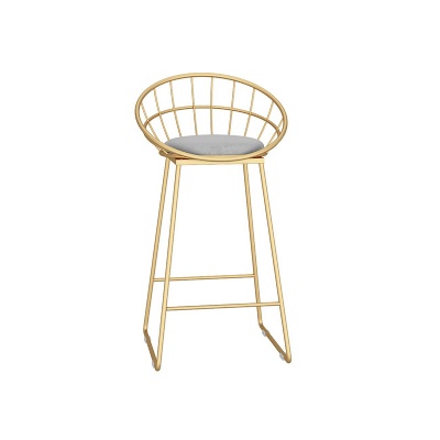 classic golden leg iron restaurant vintage metal wire bar stool chairs