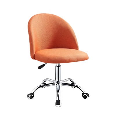 luxury metal adjustable swivel fabric office chair bar stool