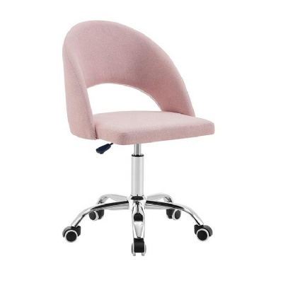 luxury metal adjustable swivel fabric office chair bar stool