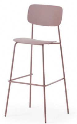 high metal leg pp bar chair plastic dining chair for restaurant