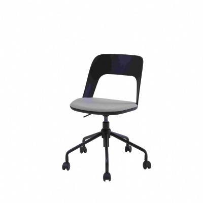 pp seat with fabric cushion Home Study Office Chair Dormitory Student plastic design