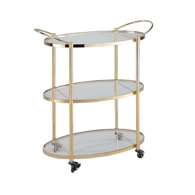 Modern Luxury Decorative Rack Gold Stainless Steel Shelves Multifunctional