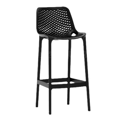 cheap bar furniture Industrial PP Plastic hollow out style High Chair kitchen