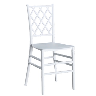 plastic Chiavari Chair High Quality PP White Banquet Wedding Tiffany Chair For Parties Events Banquets