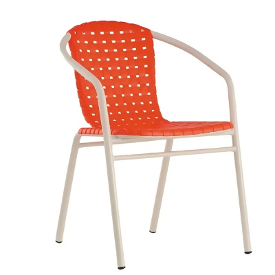 stackable plastic chair poly bistro metal chairs modern restaurant cafe furniture