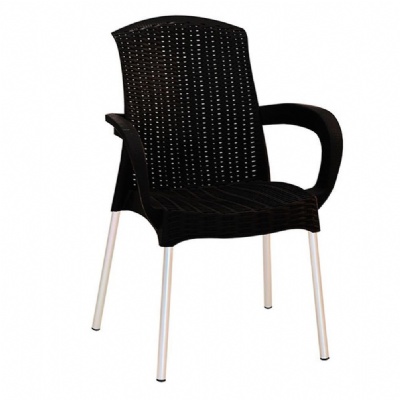 plastic chairs with metal legs Plastic metal dining armchair simple design dining chairs