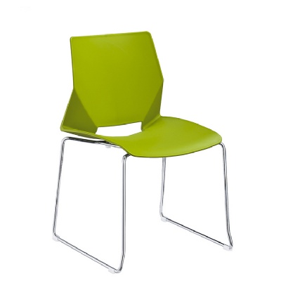 Factory chair luxury dining room plastic office stacking chair plastic chair with metal leg