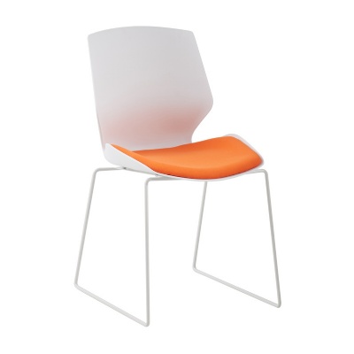 office metal leg plastic pp dining room modern dining chair