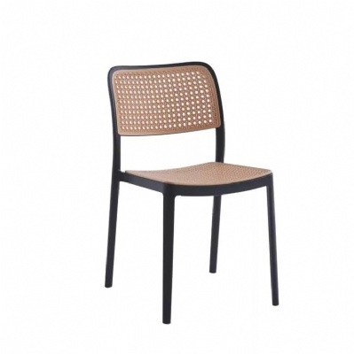 rattan colorful cafe silla stackable pp plastic chair modern high quality plastic stacking