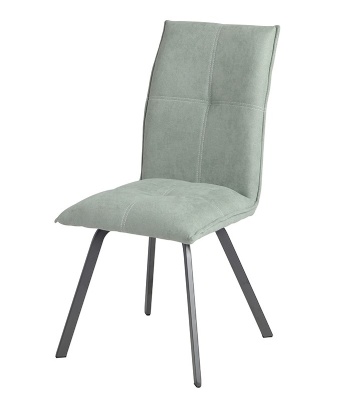 Restaurant dining room hotel furniture Nordic modern leisure fabric upholstered metal leg dining chair