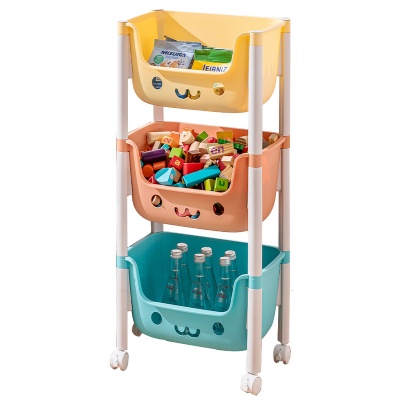 Multifunctional Home Storage Rack Modern 3 Tier Plastic Drawer Storage